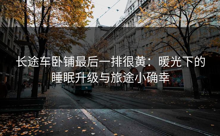 长途车卧铺最后一排很黄：暖光下的睡眠升级与旅途小确幸